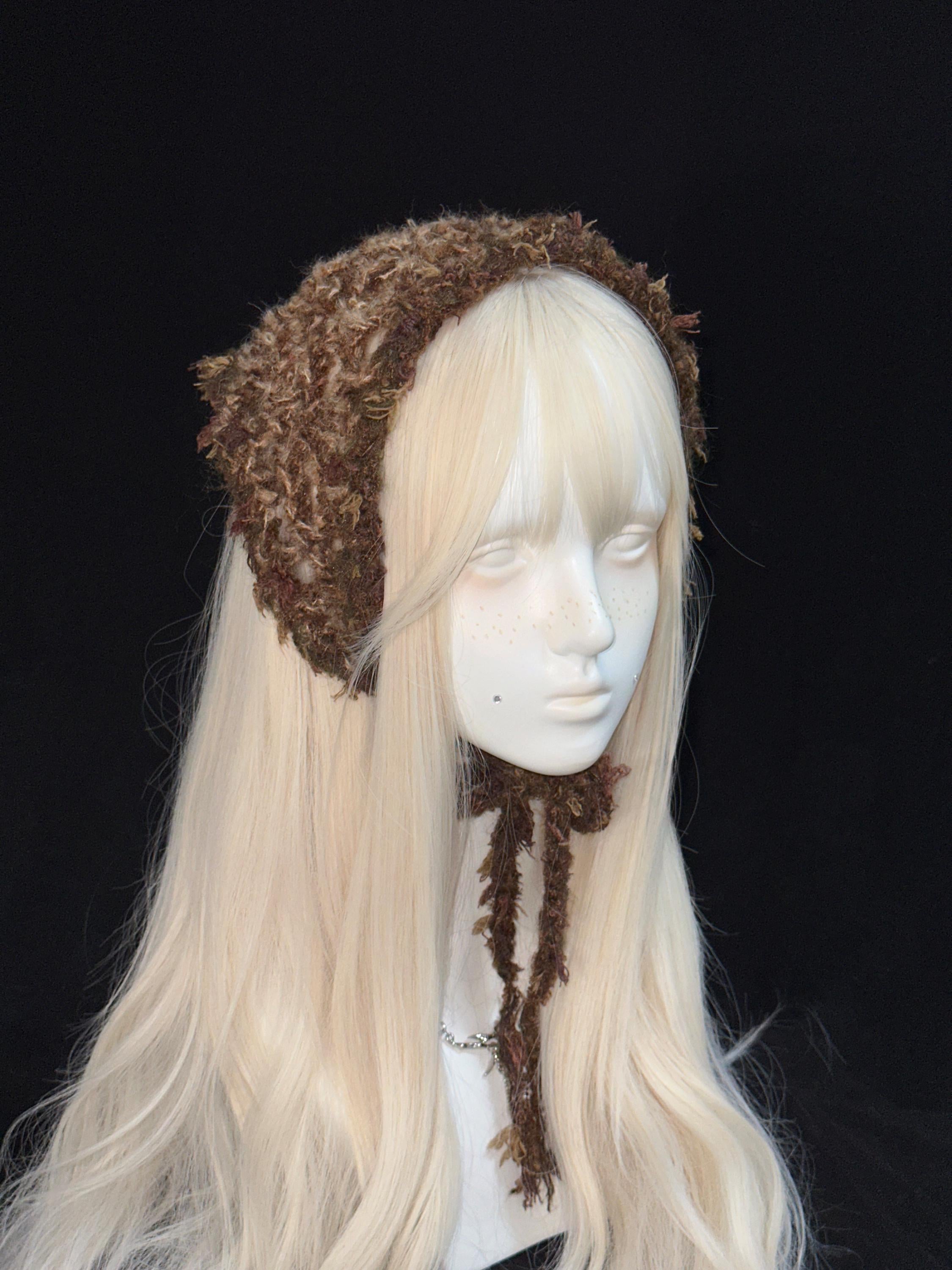 stellarPride Handmade Forest Crochet Headband Rustic Floral Charm