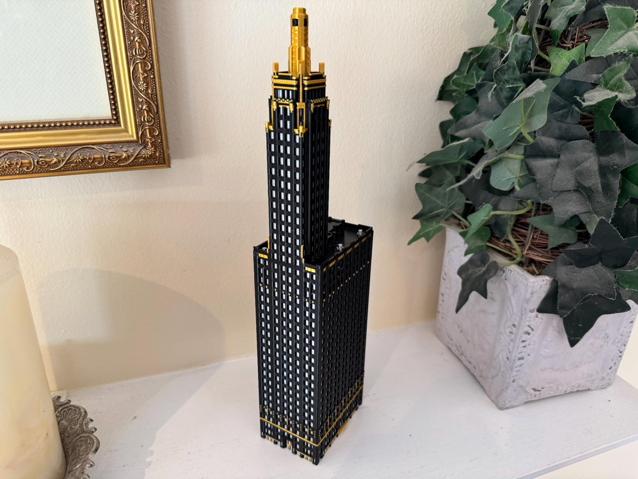 StarsoftheCity Carbide and Carbon Building 3D Printed Model Statue