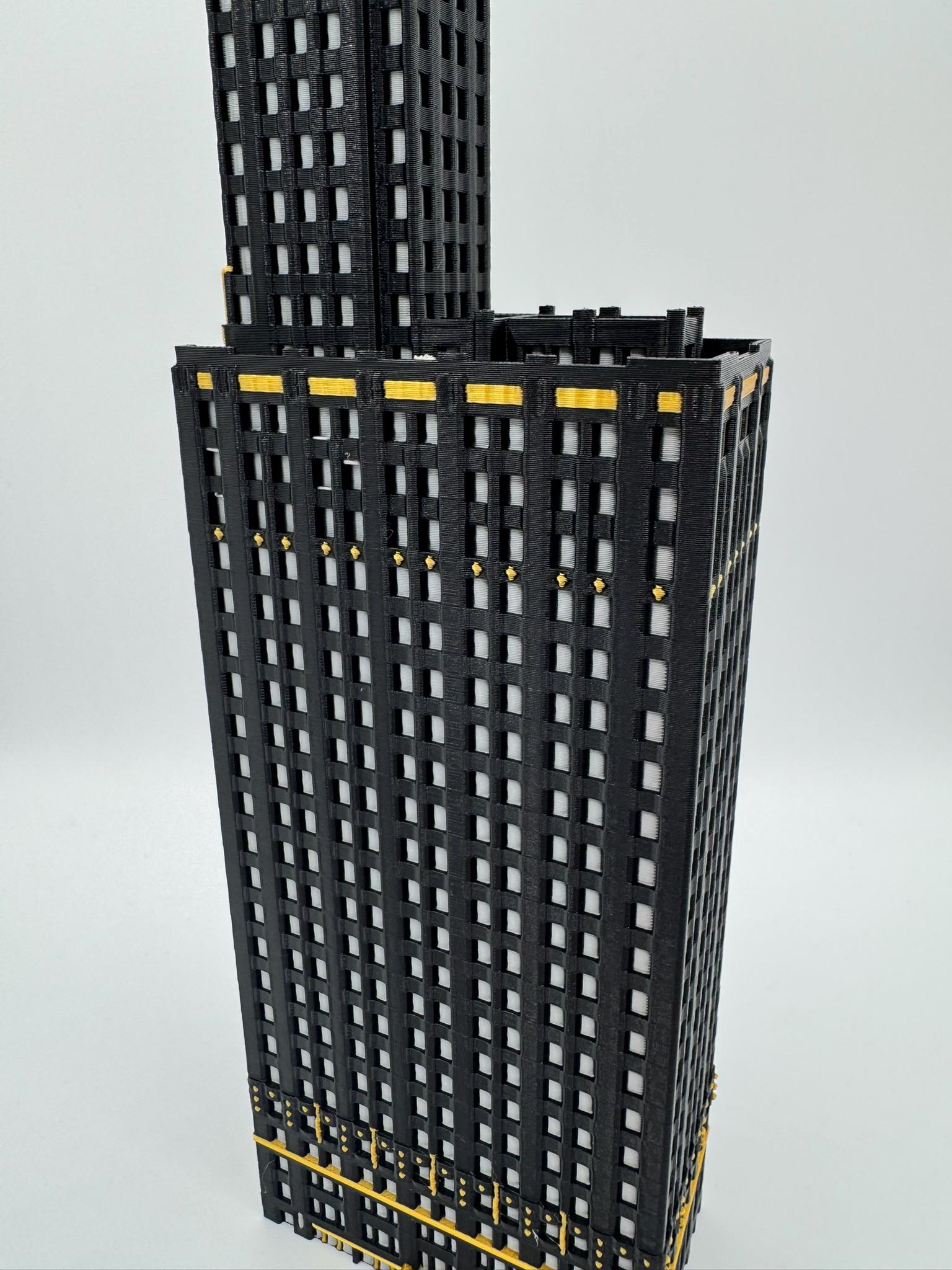 StarsoftheCity Carbide And Carbon Building Model 3D Printed Full Color