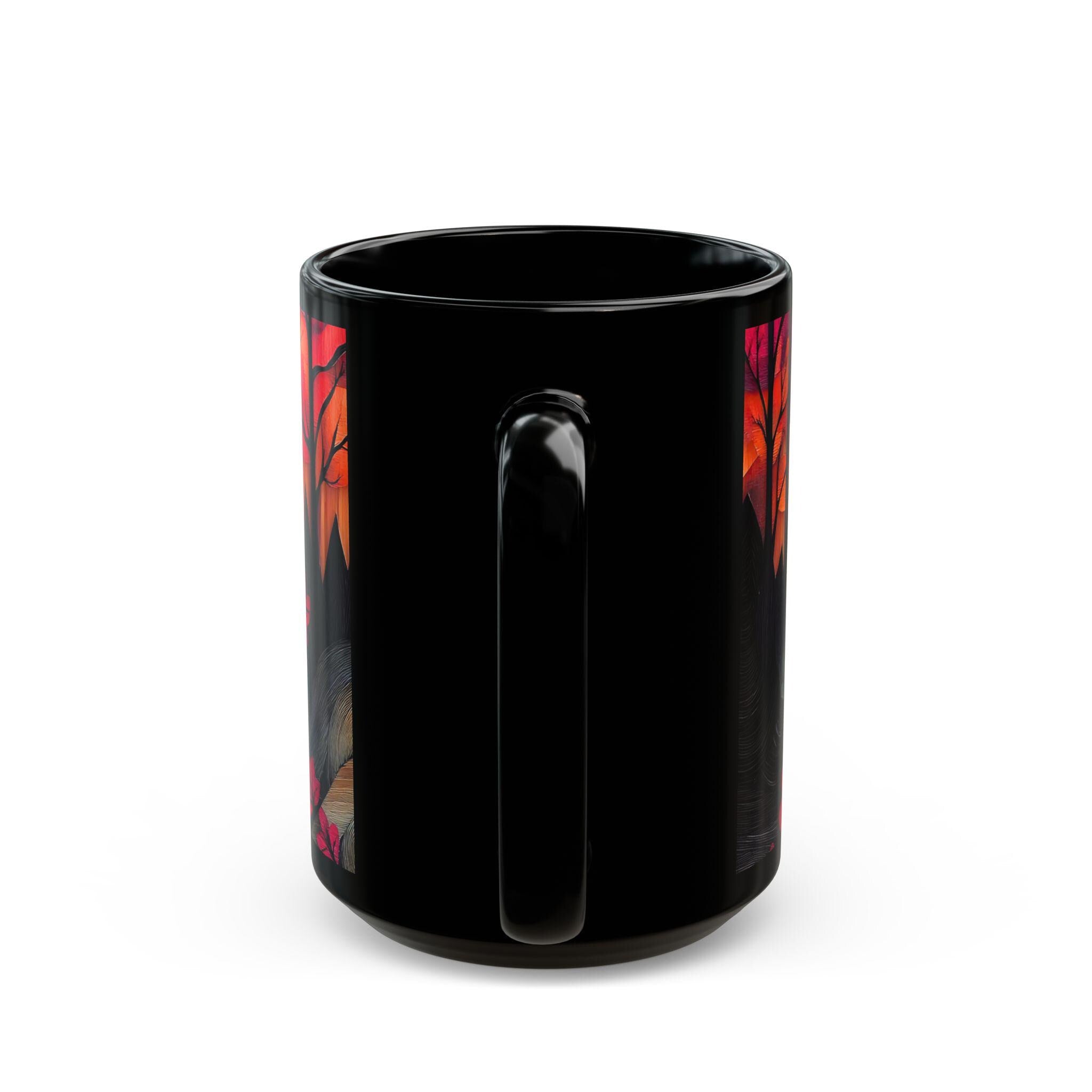 Autumn Sunset Mountain Mug: Cozy Ceramic Fall Drinkware, Ceramic Cup