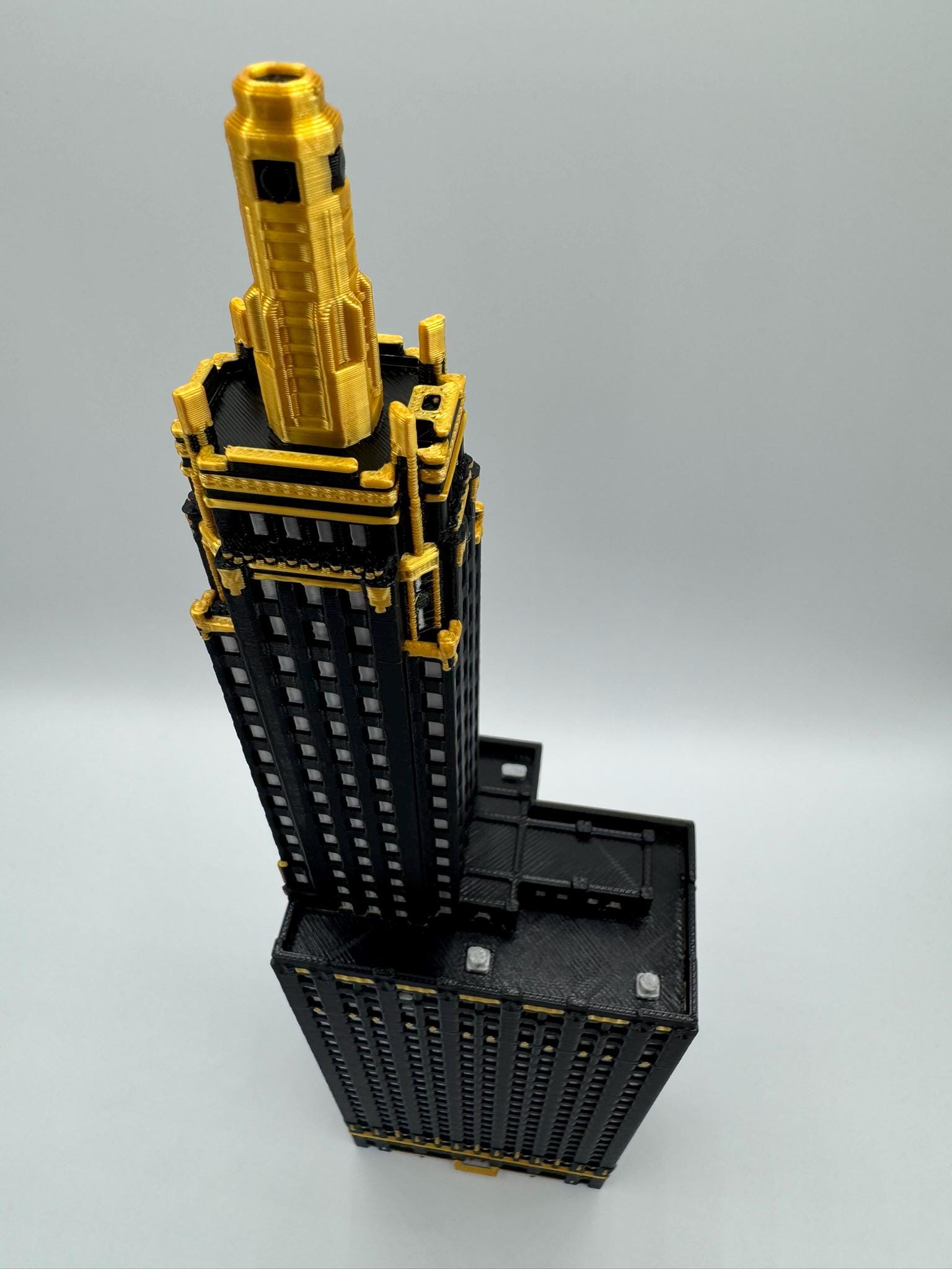 StarsoftheCity Carbide and Carbon Building 3D Printed Model Statue