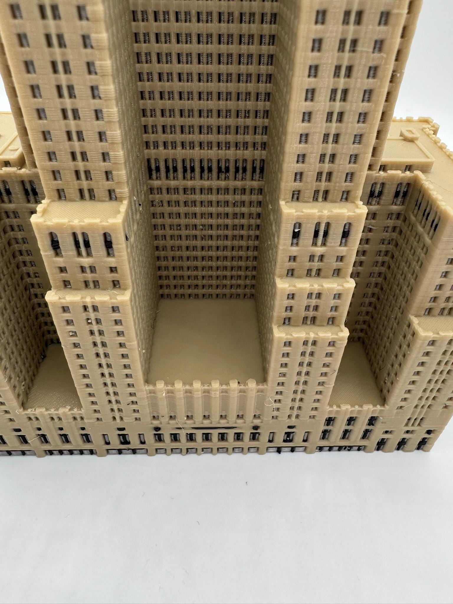 Waldorf Astoria New York Model 3D Printed Full Color 7.5in