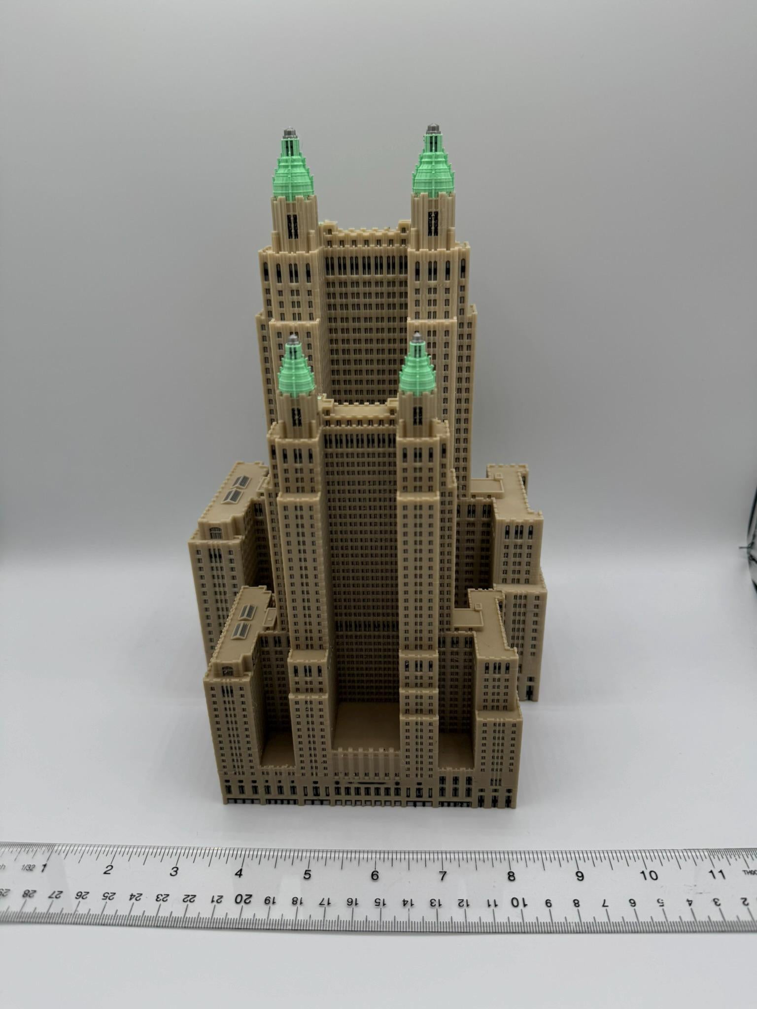 Waldorf Astoria New York Model 3D Printed Full Color 7.5in