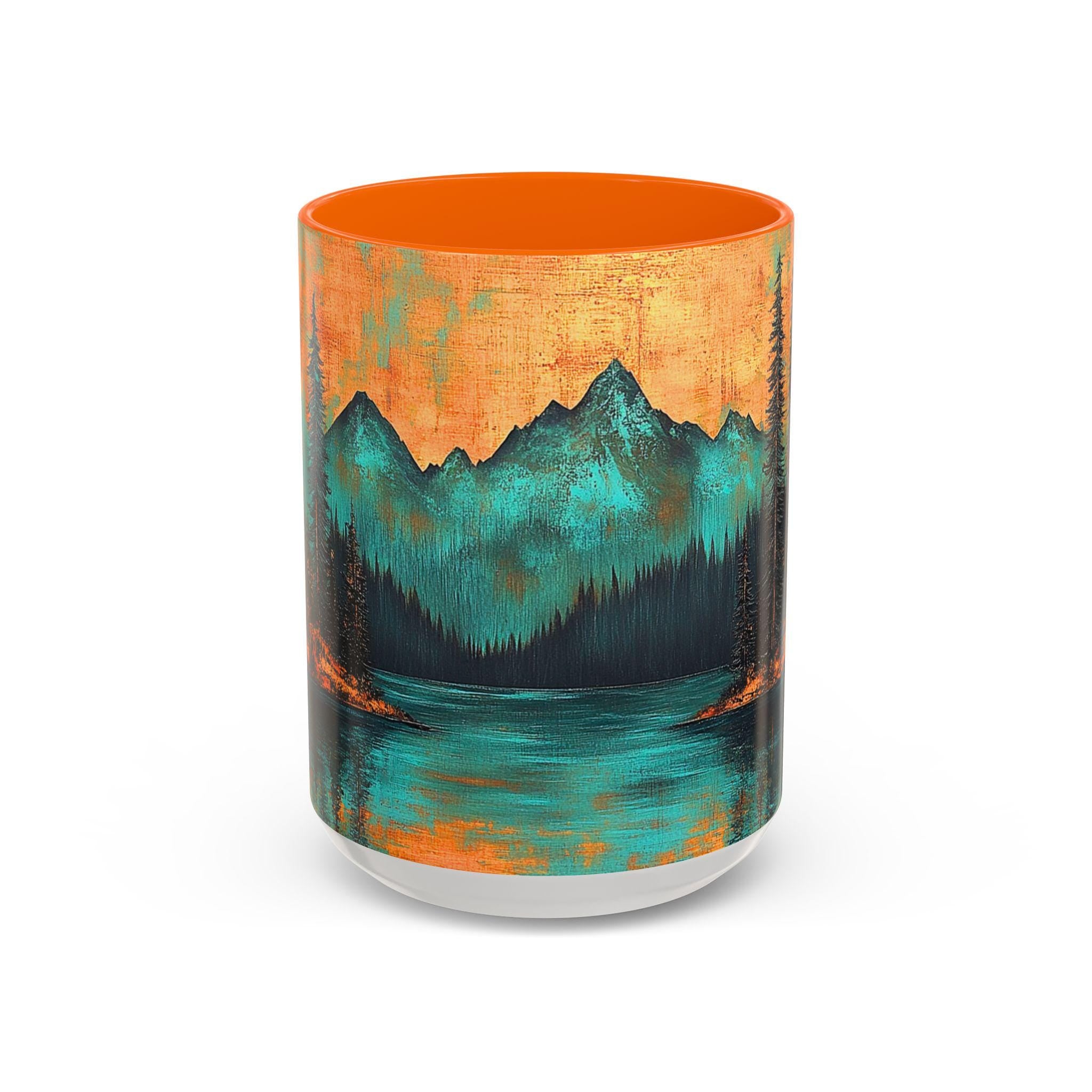LELORESTORE Rustic Mountain Cabin Ceramic Coffee Mug 11oz 15oz