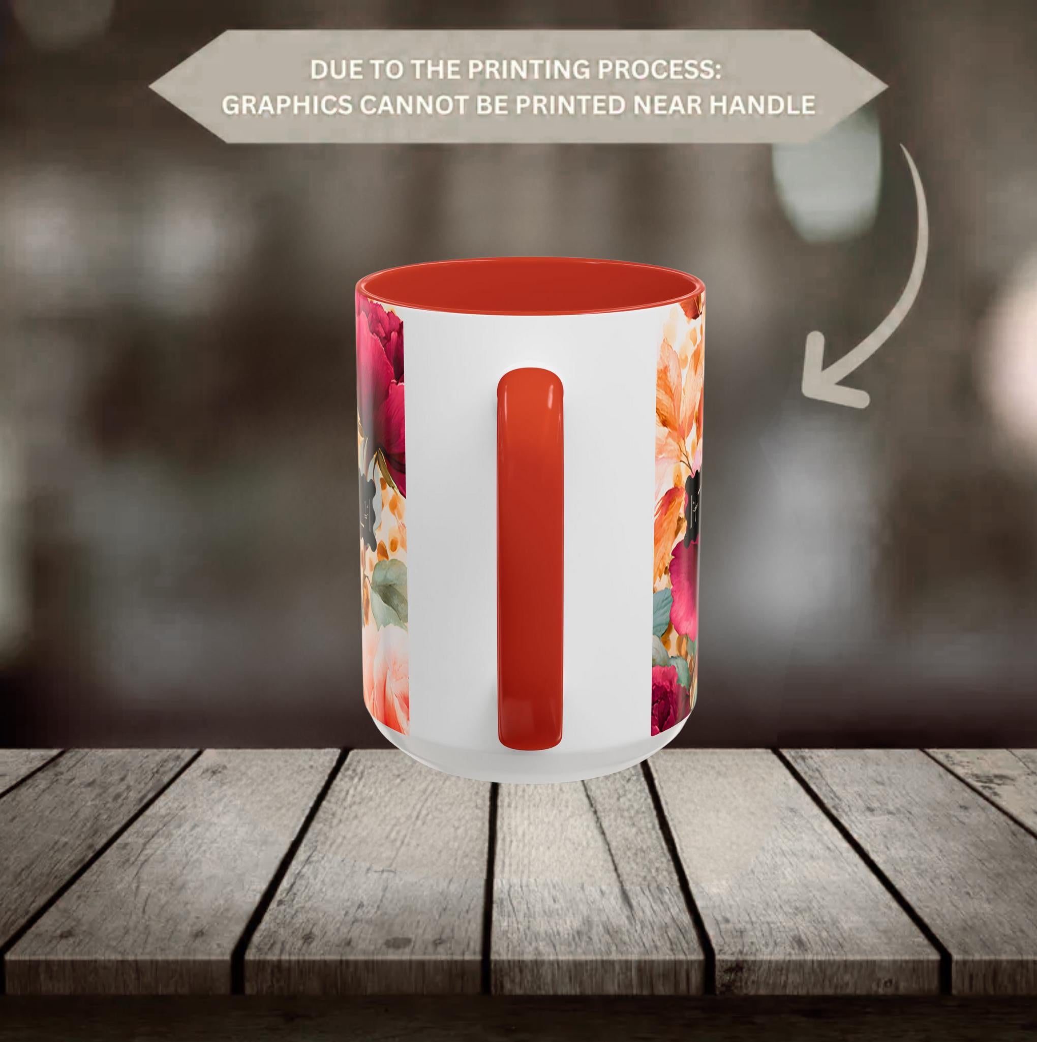 Personalized Floral Leopard Print Coffee Mug Custom Name