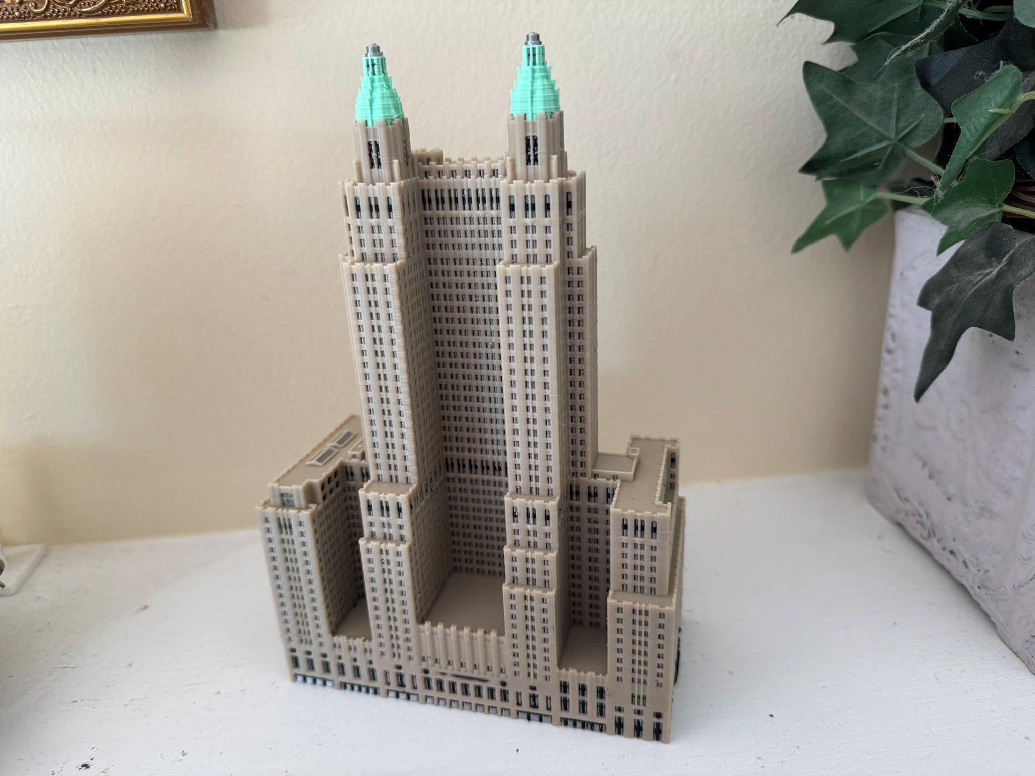 Waldorf Astoria New York Model 3D Printed Full Color 7.5in