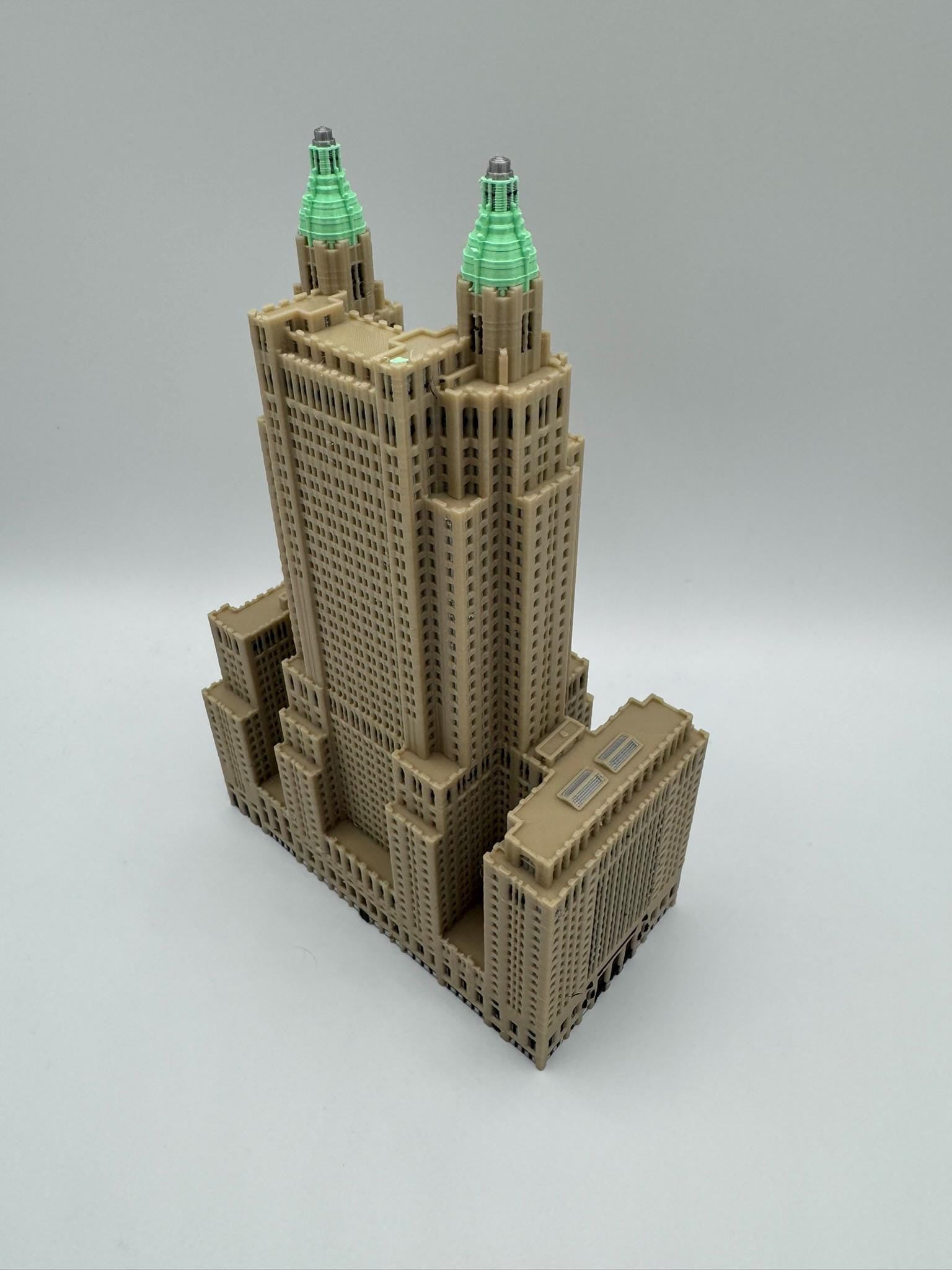 Waldorf Astoria New York Model 3D Printed Full Color 7.5in