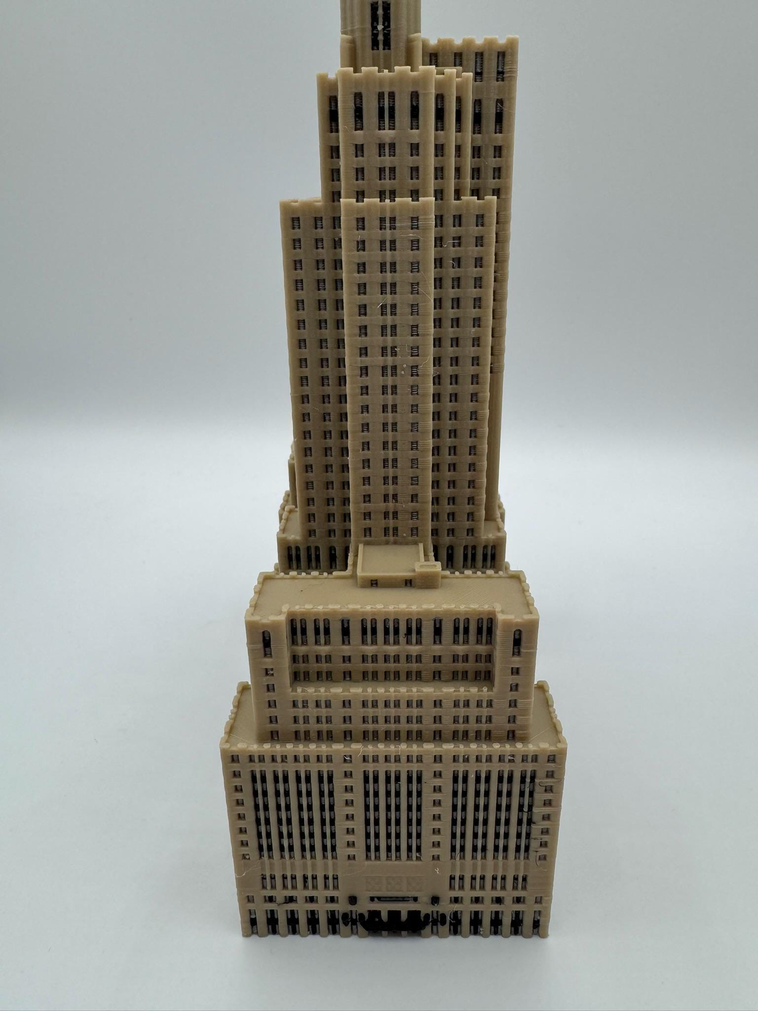 Waldorf Astoria New York Model 3D Printed Full Color 7.5in