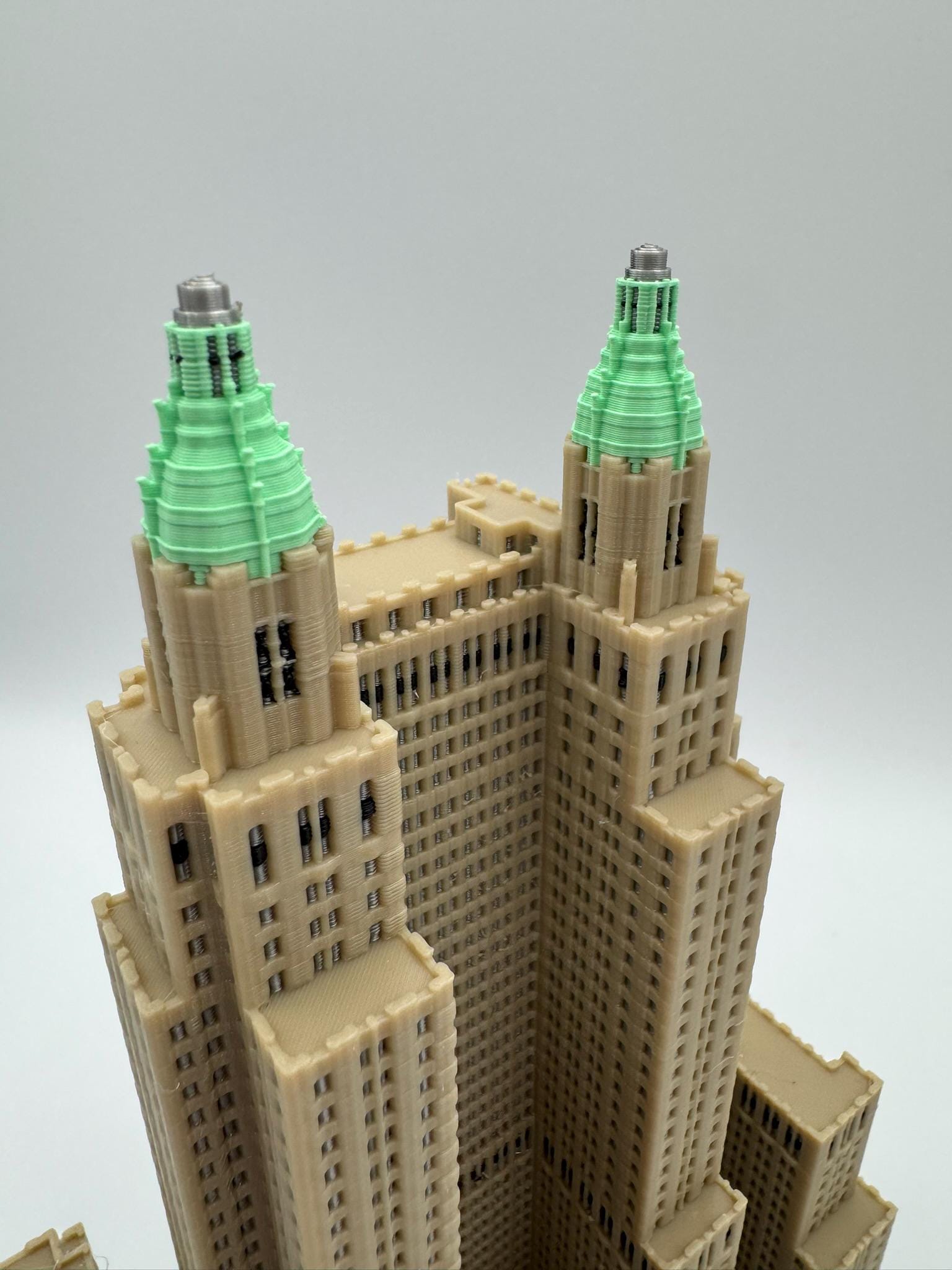 Waldorf Astoria New York Model 3D Printed Full Color 7.5in