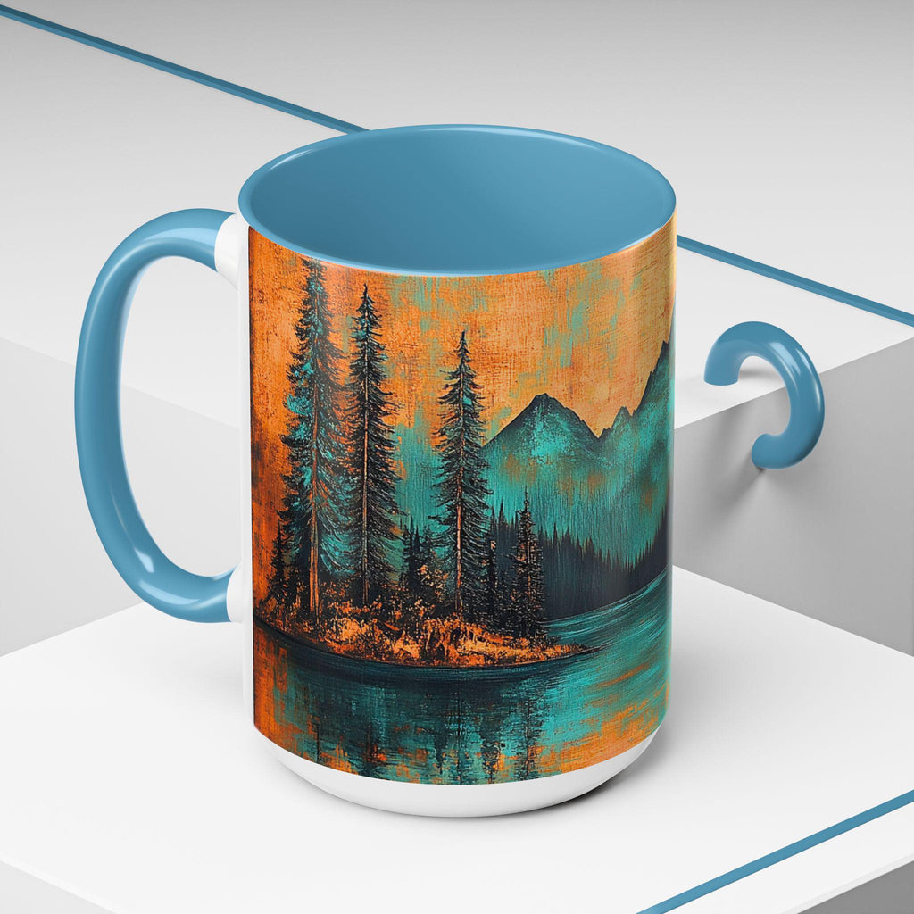 LELORESTORE Rustic Mountain Cabin Ceramic Coffee Mug 11oz 15oz