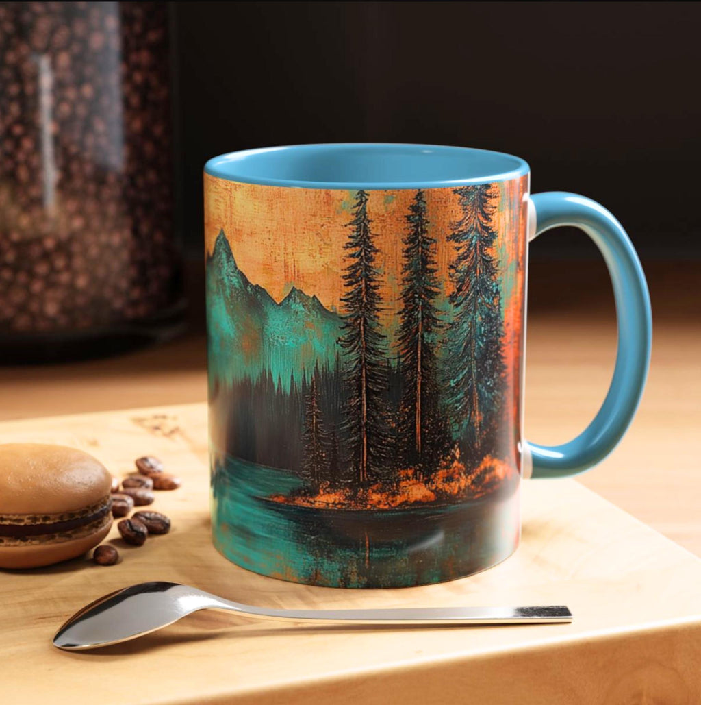 LELORESTORE Rustic Mountain Cabin Ceramic Coffee Mug 11oz 15oz