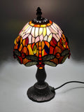 U2Antique Floral Tiffany Stained Glass Table Lamp