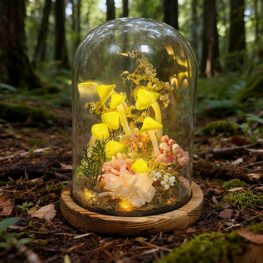 StarlitCarat Green Mushroom Night Light 2200K USB