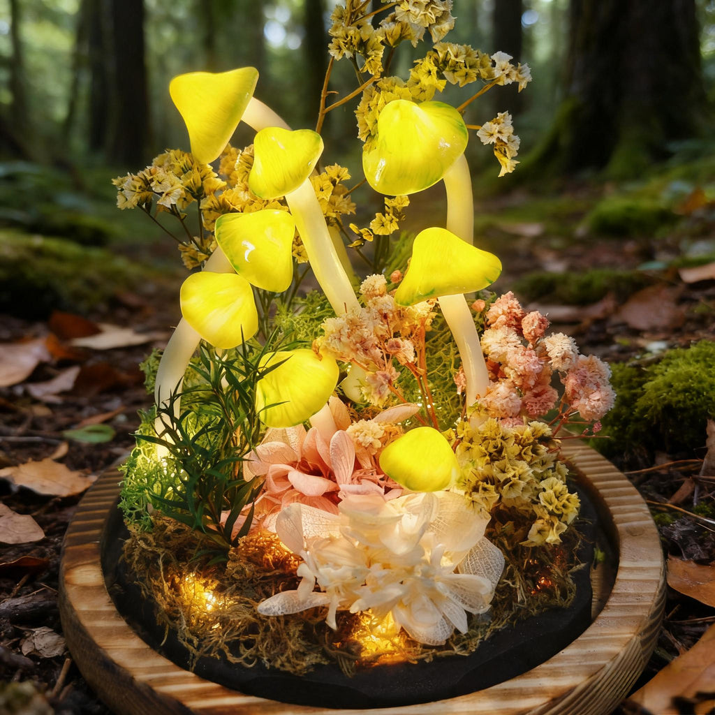 StarlitCarat Green Mushroom Night Light 2200K USB