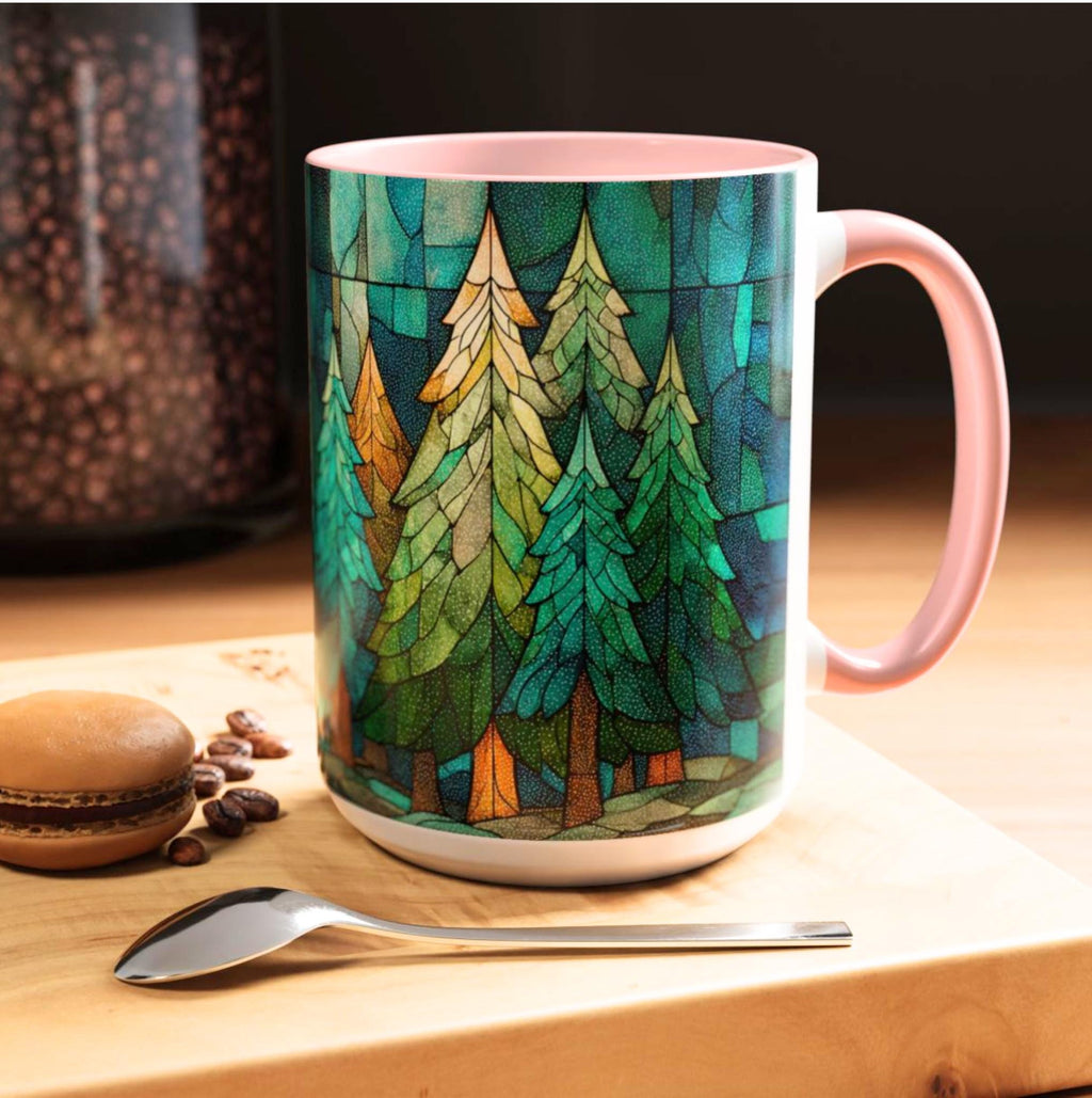 LELORESTORE Festive Christmas Tree Ceramic Mug 11oz 15oz Holiday Drinkware