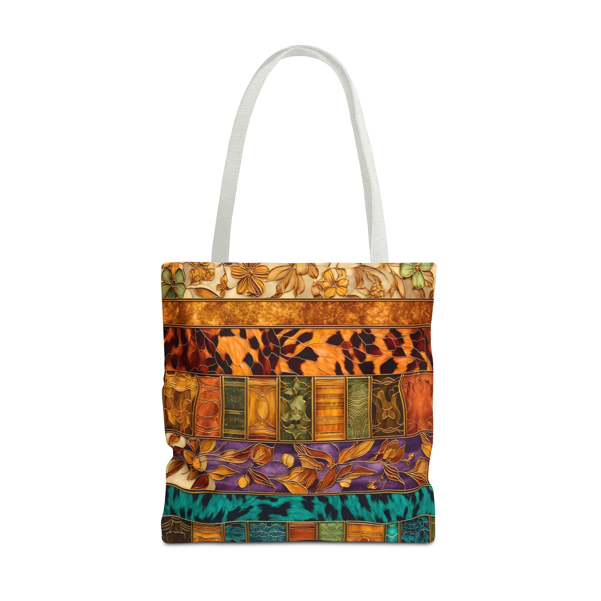 LELORESTORE Animal Print Canvas Tote Bag Leopard Tiger Pattern
