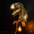 April16studio Gold T-Rex Wall Light Sconce 14in Hand-Painted