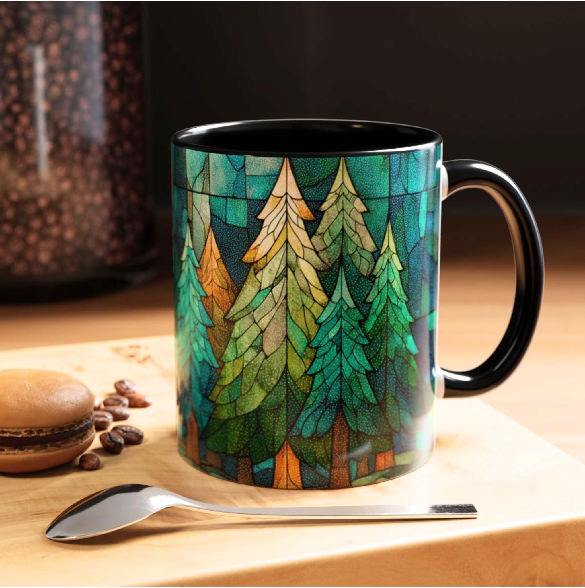 LELORESTORE Festive Christmas Tree Ceramic Mug 11oz 15oz Holiday Drinkware