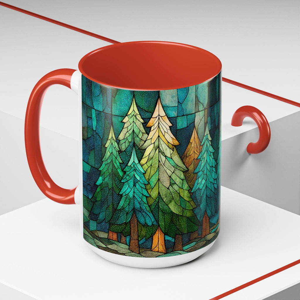 LELORESTORE Festive Christmas Tree Ceramic Mug 11oz 15oz Holiday Drinkware