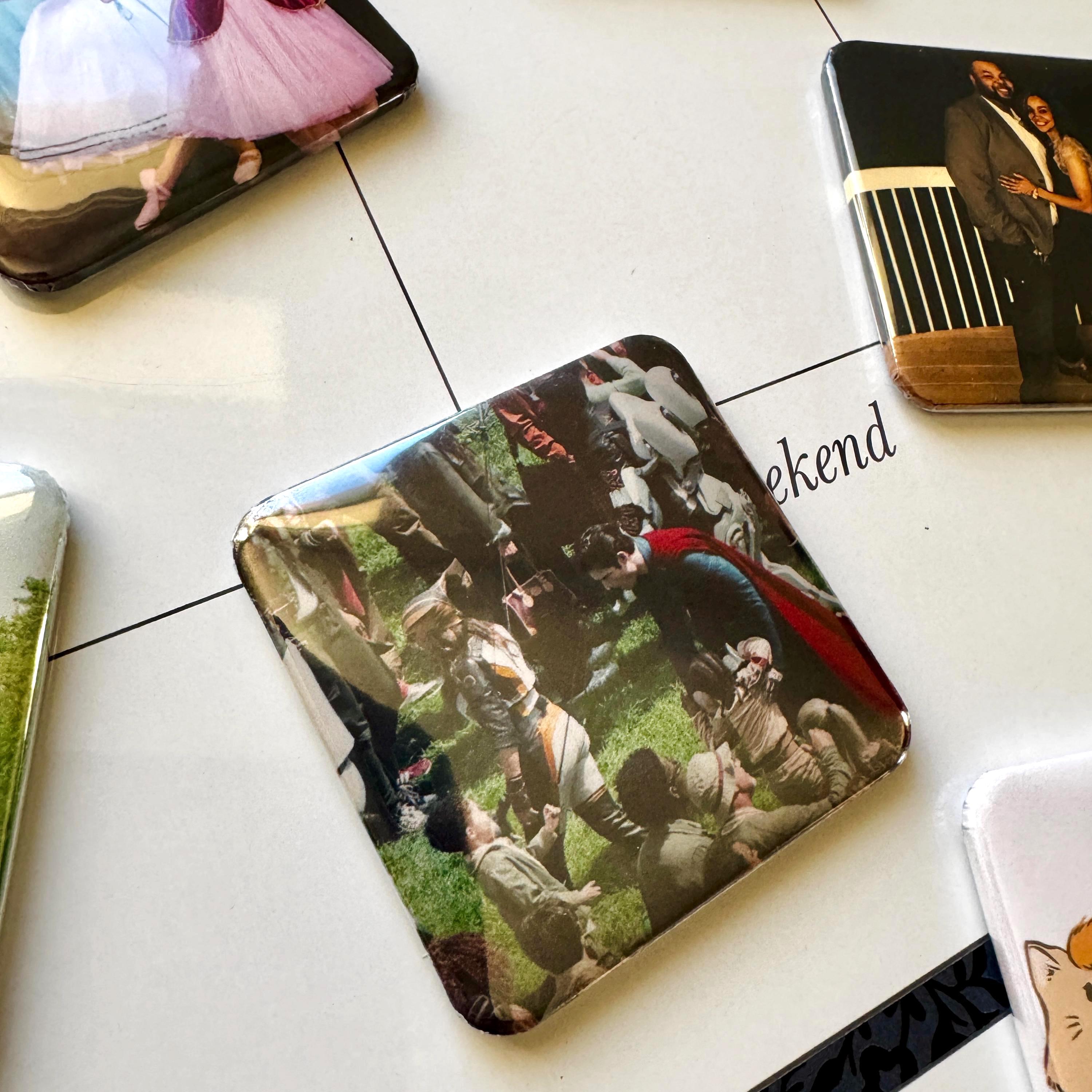Miniature Custom Square Photo Magnets 2x2in