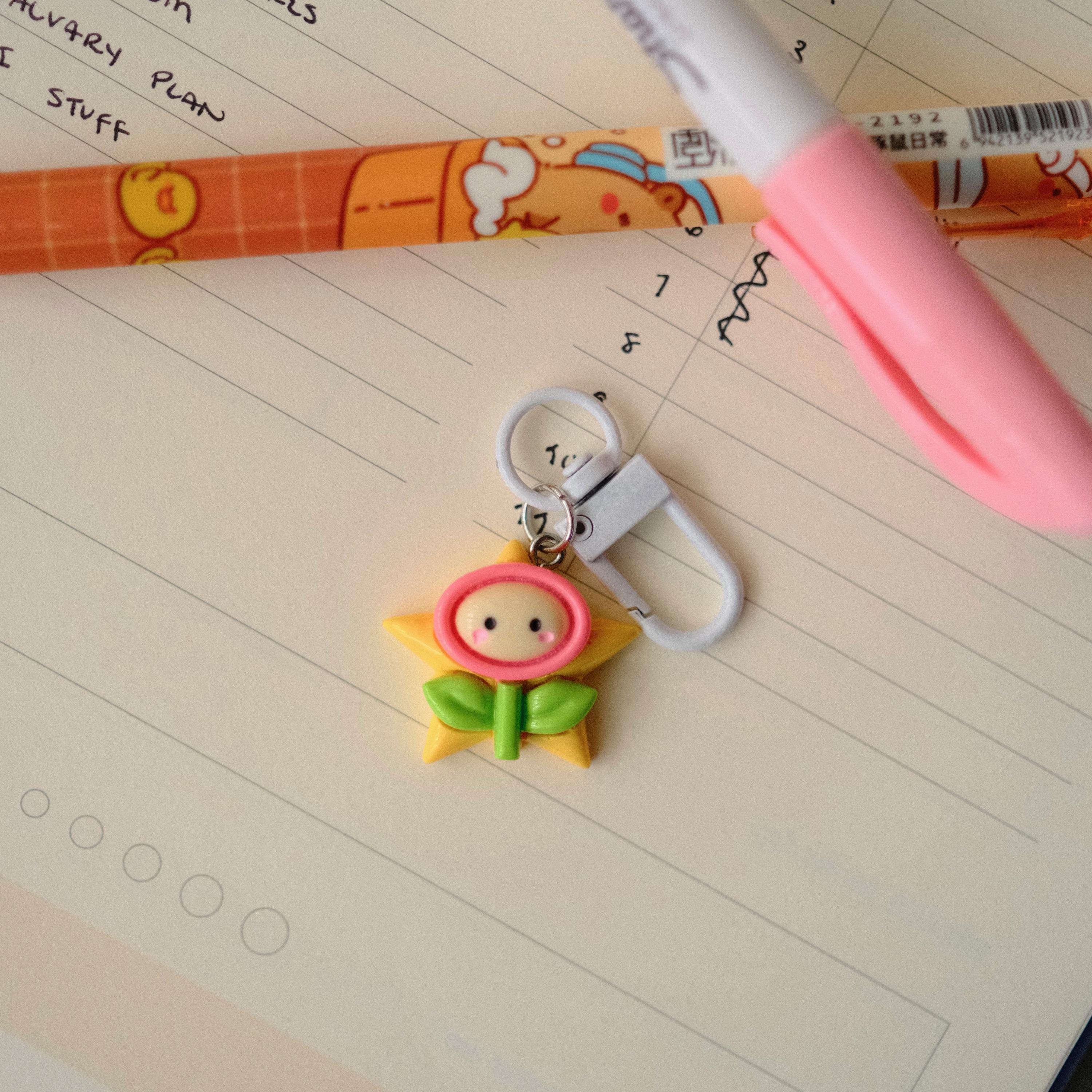 VanillaStarCafe Mario and Friends Keychain Charm Set 1in