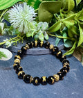 Dragon & Snake Black Onyx Stretch Bracelet - Choice of 2 Designs