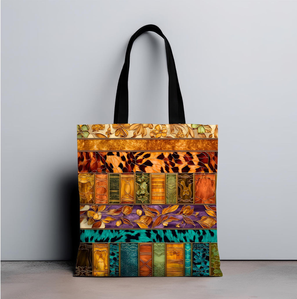 LELORESTORE Animal Print Canvas Tote Bag Leopard Tiger Pattern