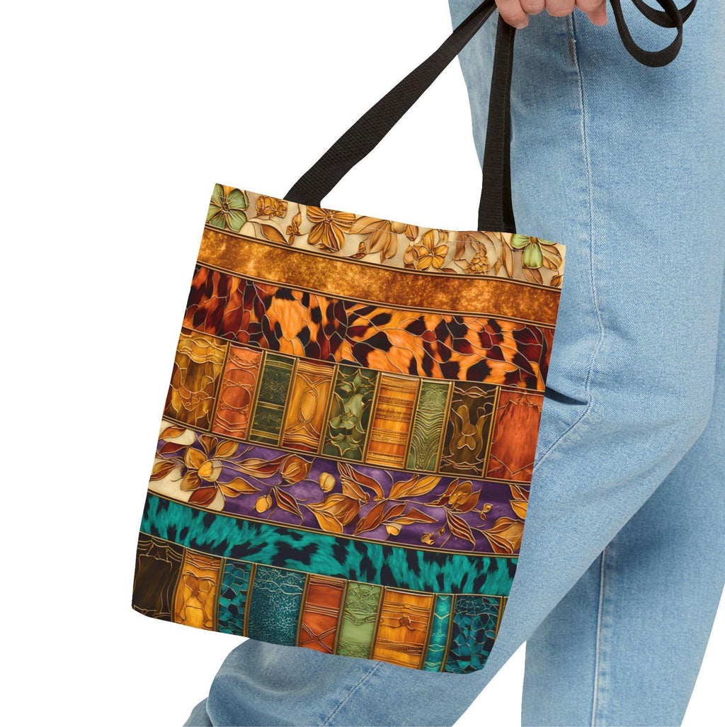 LELORESTORE Animal Print Canvas Tote Bag Leopard Tiger Pattern