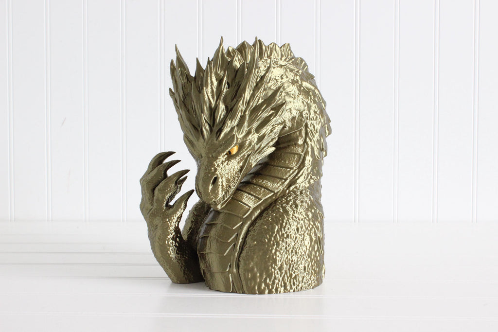 DelightfullyDutch 3D Printed Dragon Bookends Fourth Wing Bookshelf Decor