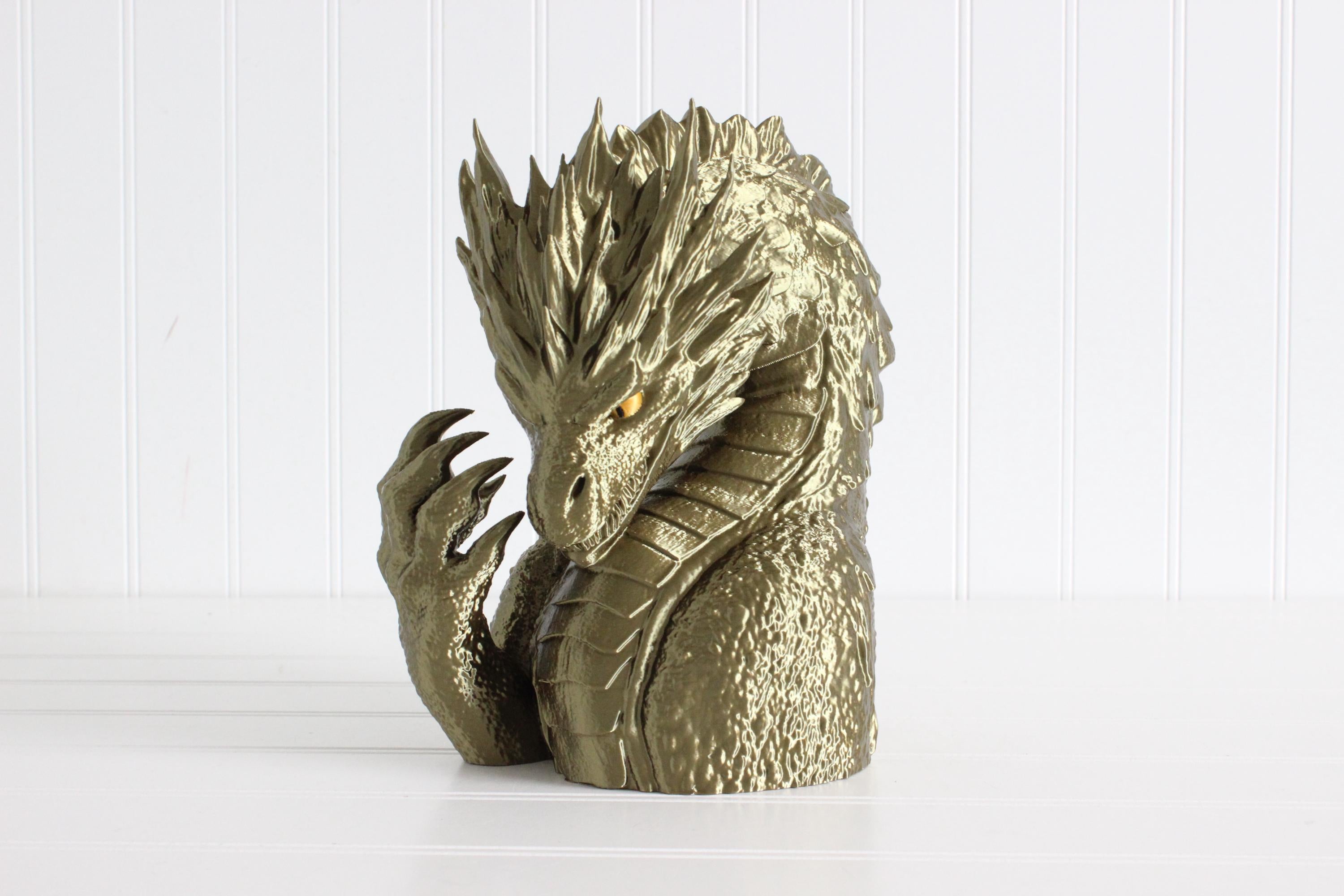 DelightfullyDutch 3D Printed Dragon Bookends Fourth Wing Bookshelf Decor