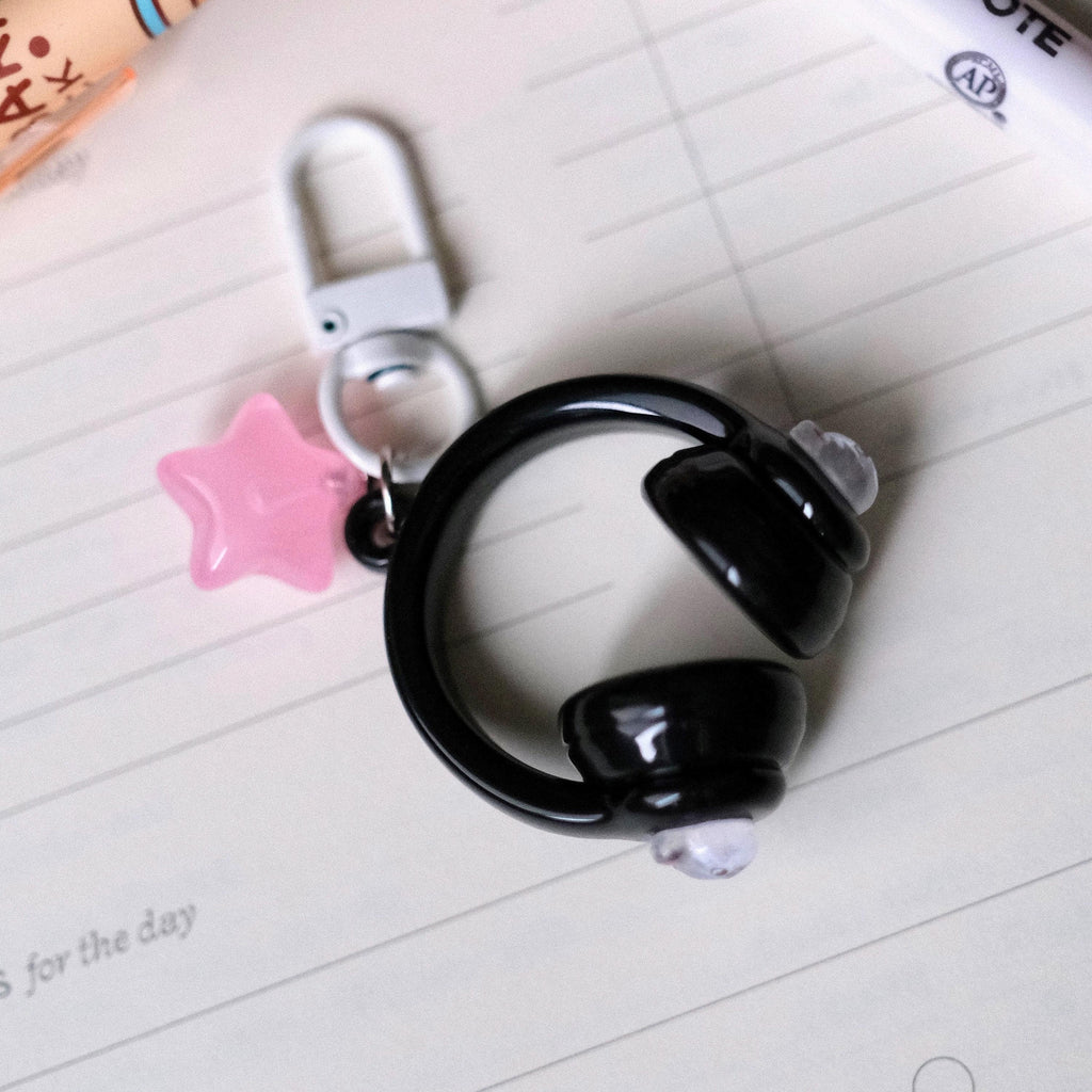 VanillaStarCafe Stray Kids Skzoo Headphones Keychain Resin Fanart