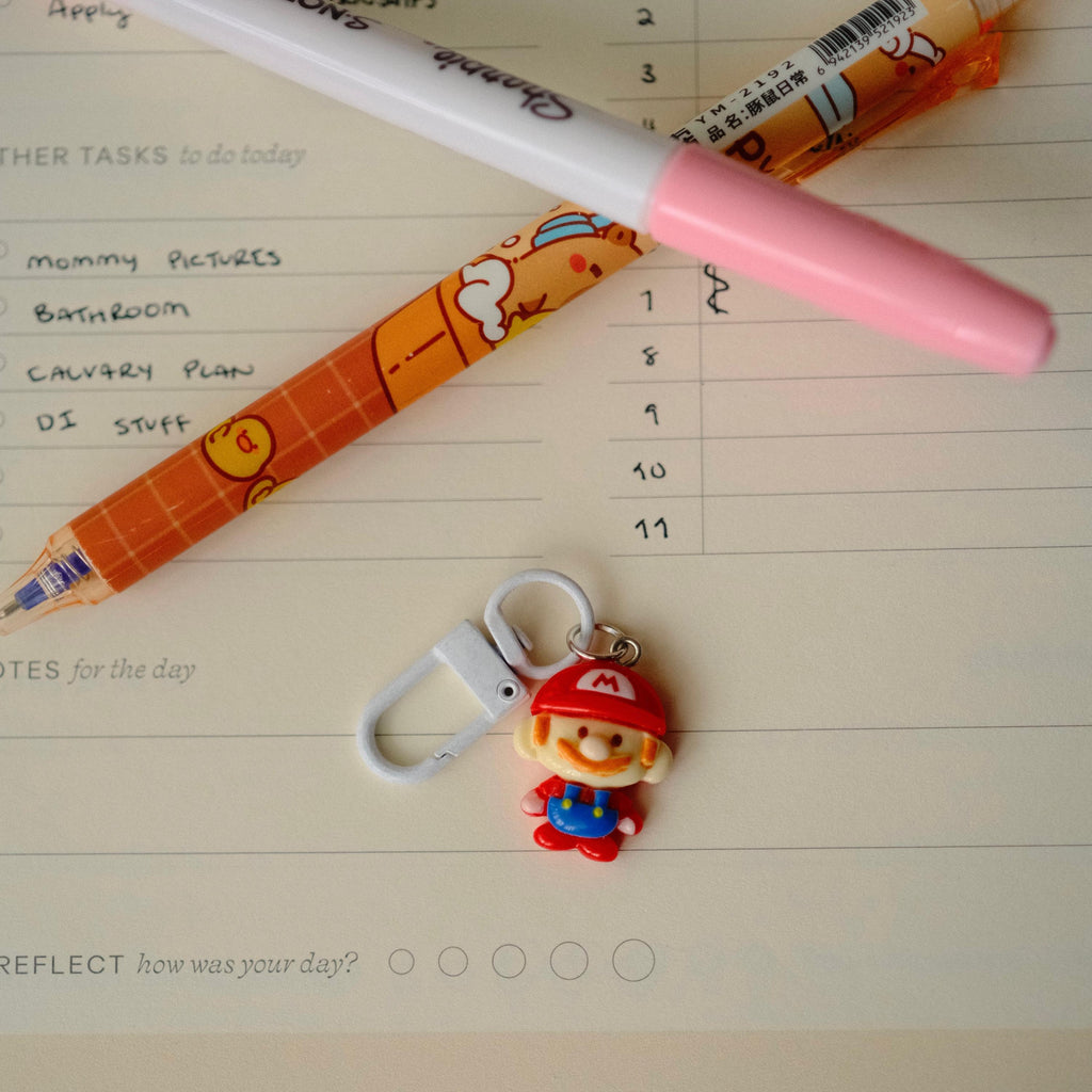VanillaStarCafe Mario and Friends Keychain Charm Set 1in