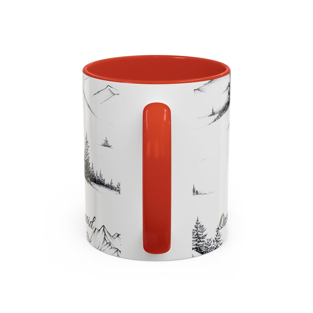 LELORESTORE Personalized Mountain Ceramic Coffee Mug Custom Name Nature Gift