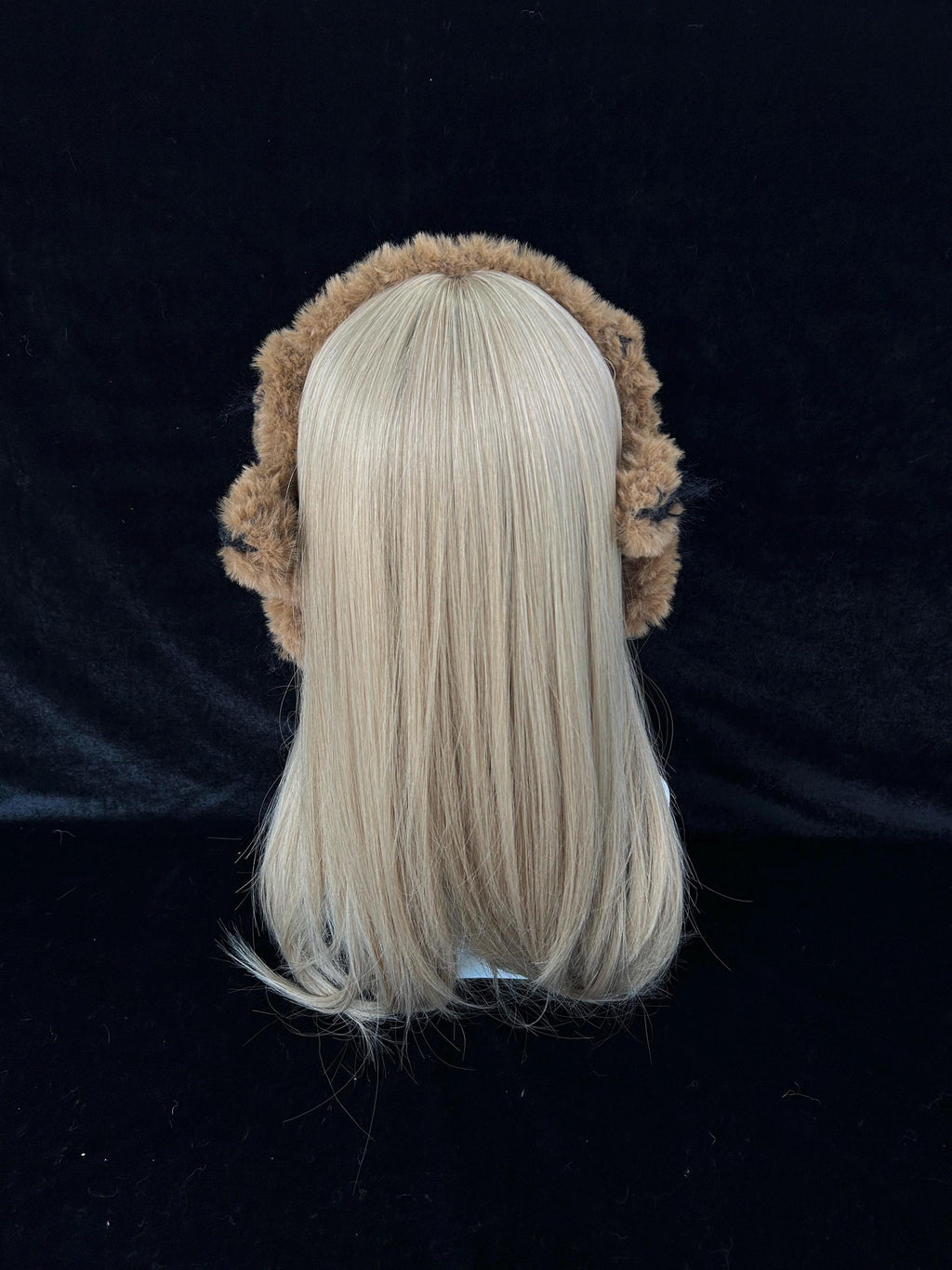StellarPride Brown & Black Star Crochet Ear Warmer Handmade Boho