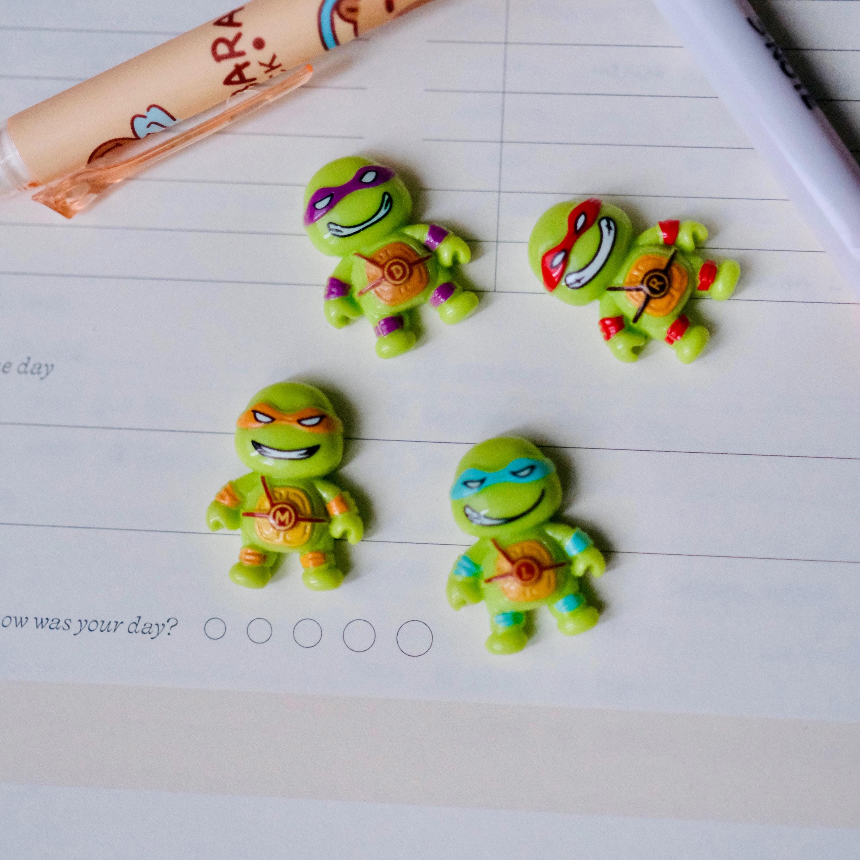 VanillaStarCafe Turtle Ninja Charms and Magnets Keychain