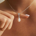 EcloraTreasures Handmade Freshwater Pearl Necklace Adjustable Cable Chain