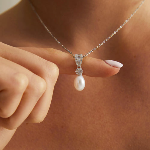 EcloraTreasures Handmade Freshwater Pearl Necklace Adjustable Cable Chain