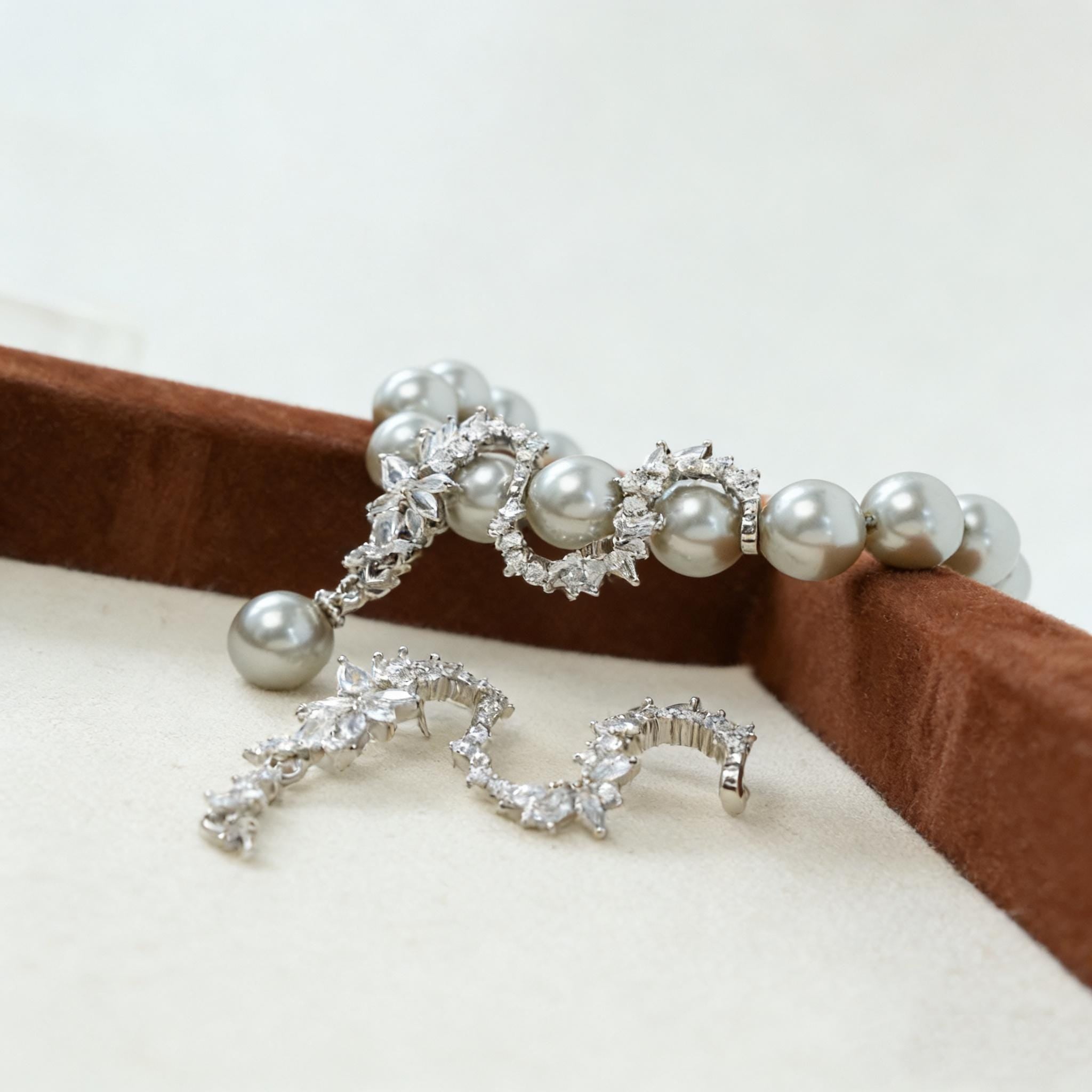 MourningGardenStudio S Curved CZ Spacer Bead for DIY Jewelry Making