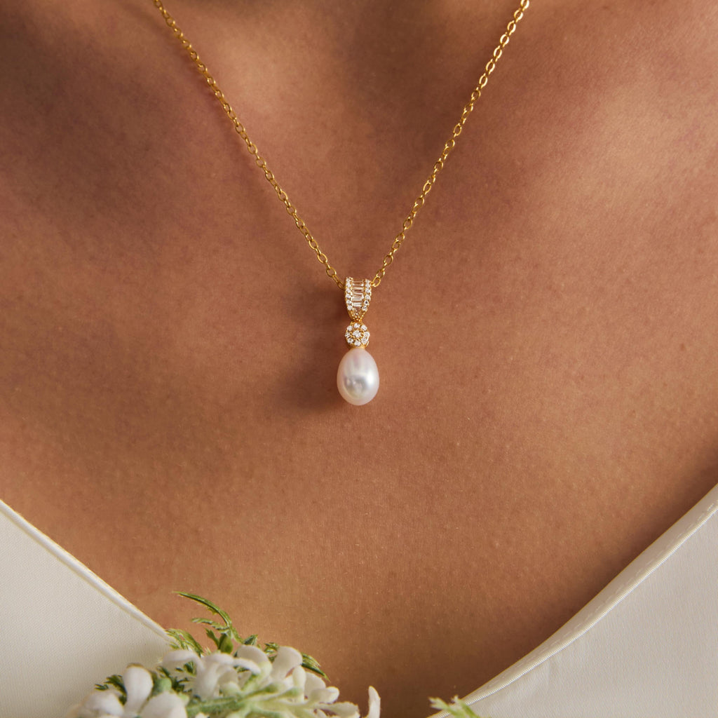EcloraTreasures Handmade Freshwater Pearl Necklace Adjustable Cable Chain