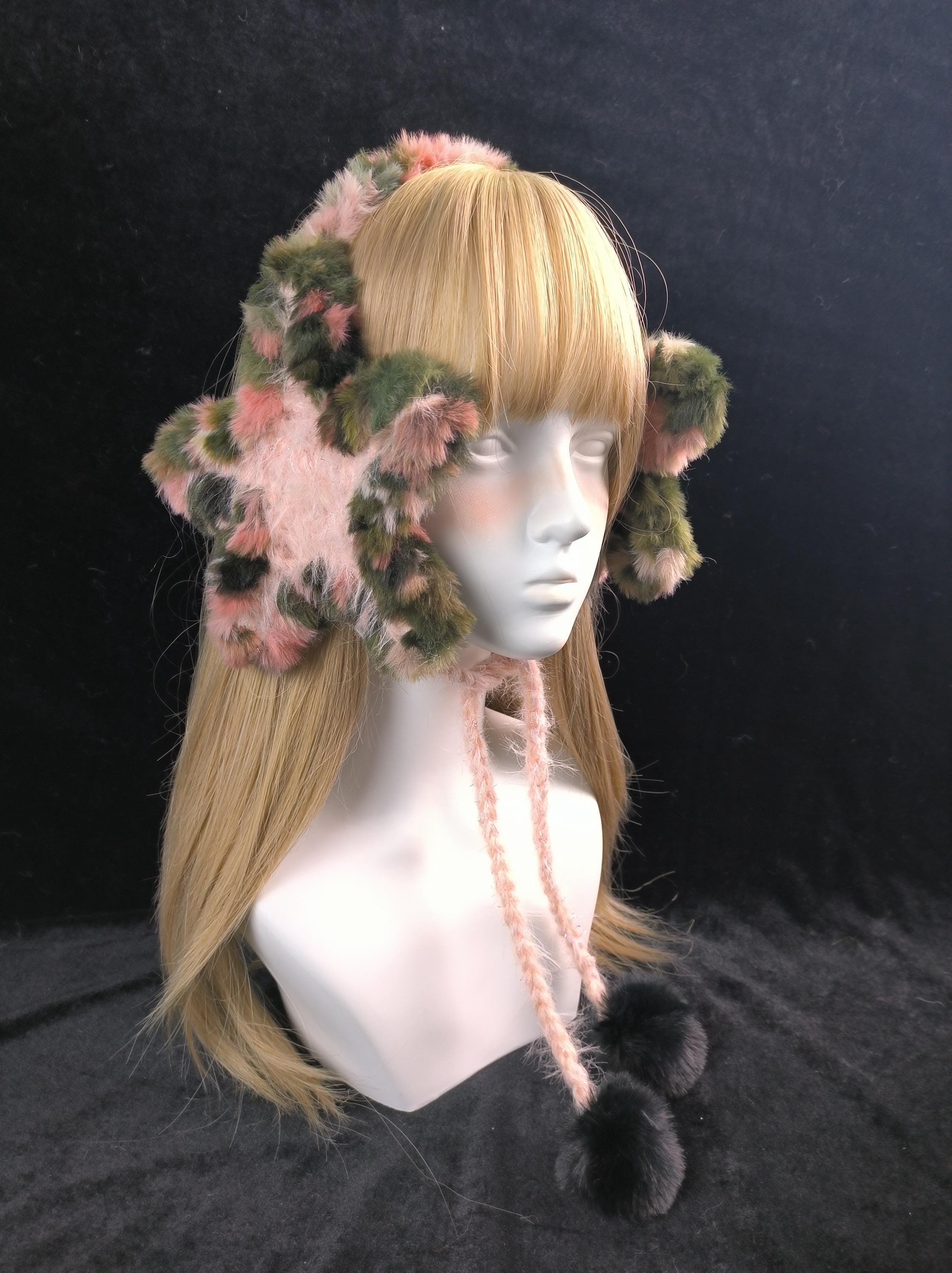 StellarPride Woodland Star Earmuffs Fairycore Plush Winter Hair Accessory