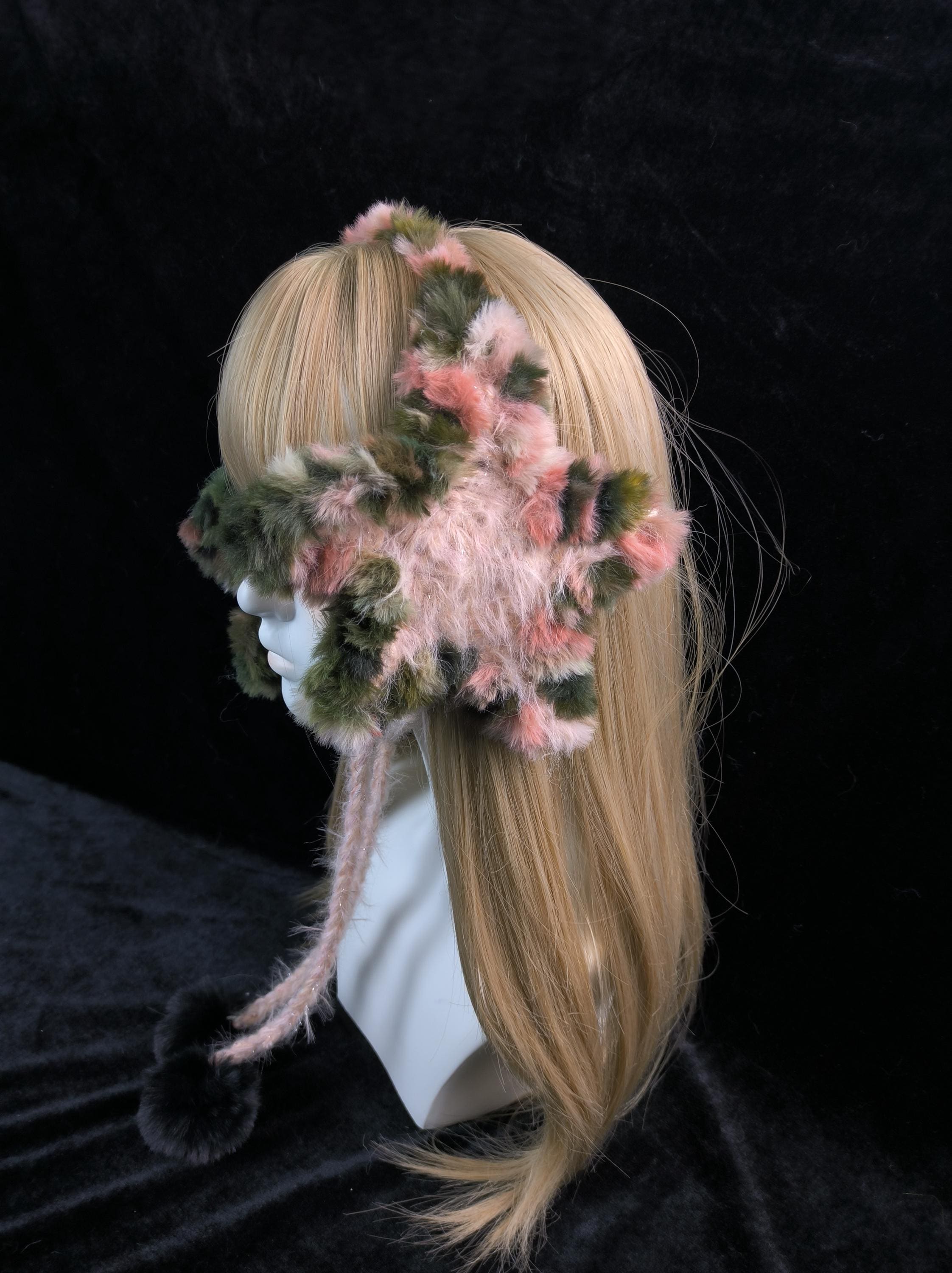 StellarPride Woodland Star Earmuffs Fairycore Plush Winter Hair Accessory
