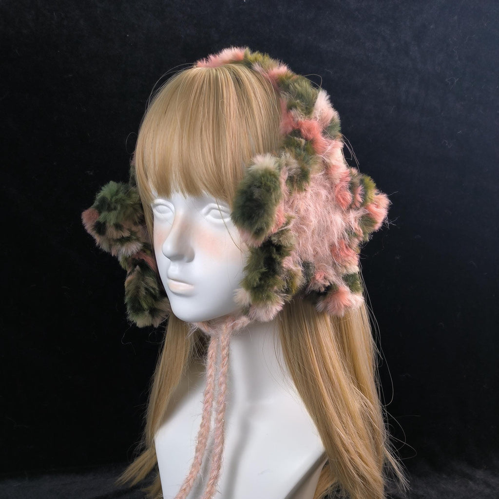 StellarPride Woodland Star Earmuffs Fairycore Plush Winter Hair Accessory