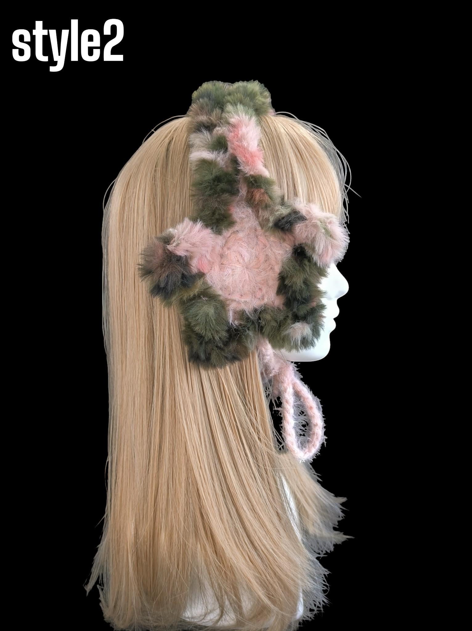 StellarPride Woodland Star Earmuffs Fairycore Plush Winter Hair Accessory