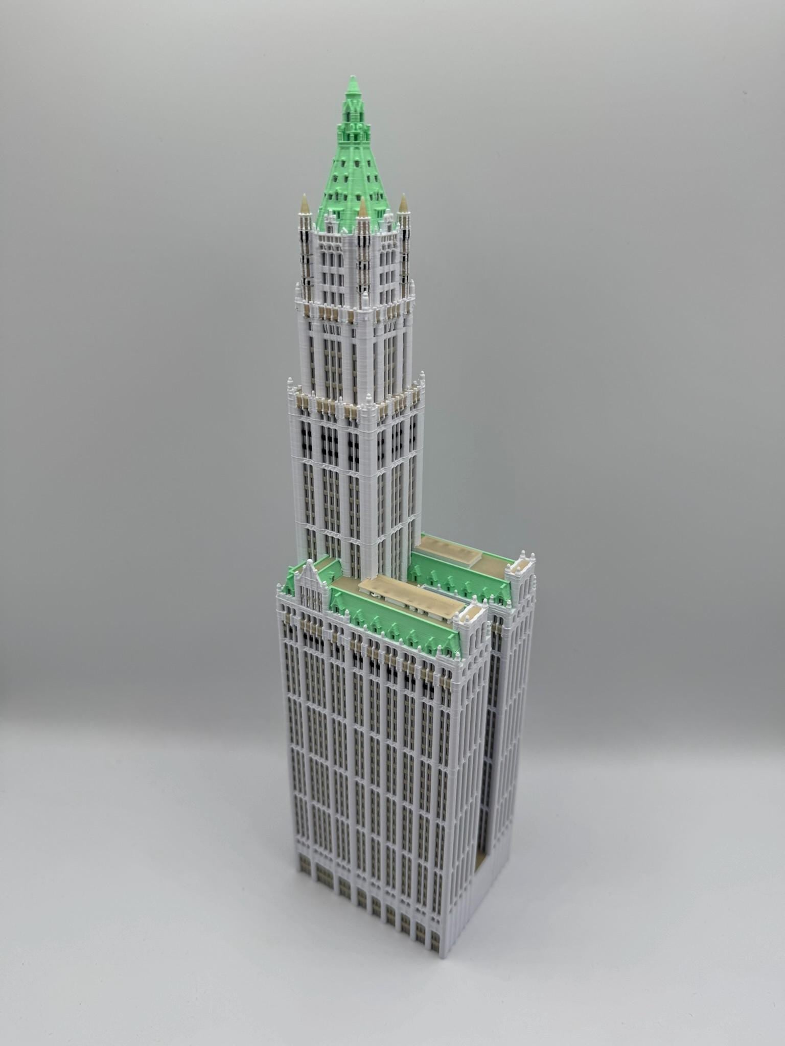 StarsoftheCity Woolworth Building Model 3D Printed Full Color 9.5in