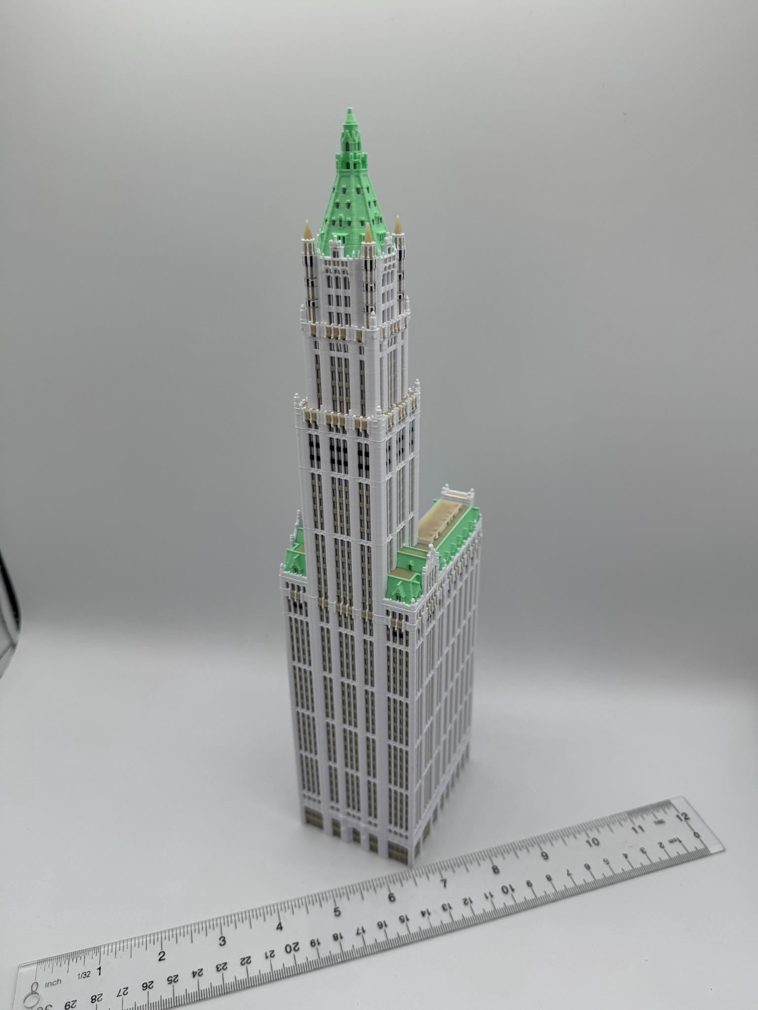StarsoftheCity Woolworth Building Model 3D Printed Full Color 9.5in
