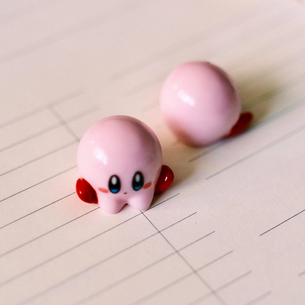 VanillaStarCafe Bubbly Kirby and Sparkling Shimmer Kirby Handmade Resin Charm