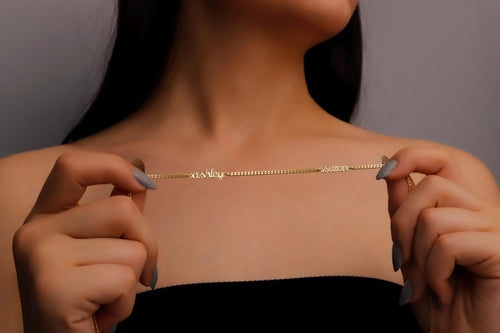 Custom Name Necklace: Dainty Sterling Silver, Personalized Jewelry