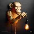 April16studio Monkey Wall Lamp 3D Printed Hand-Painted PLA