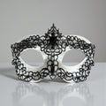 Men's Venetian Masquerade Mask Alloy Rhinestone Black Silver