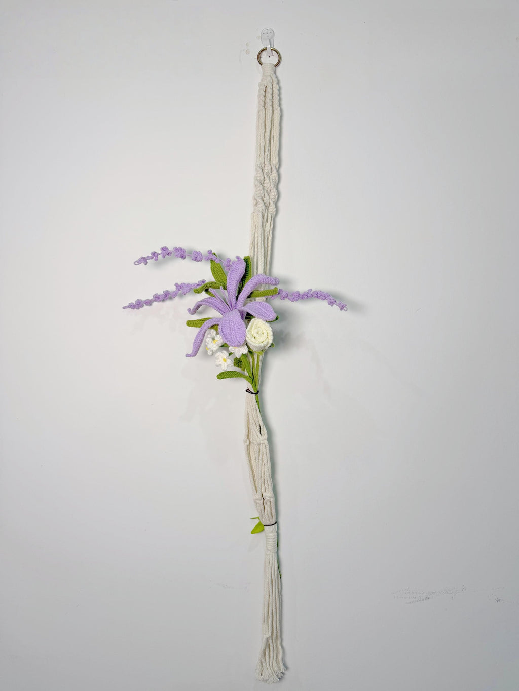 CrochetRecipe Crochet Flower Bouquet Macrame Wall Hanging Natural Cotton